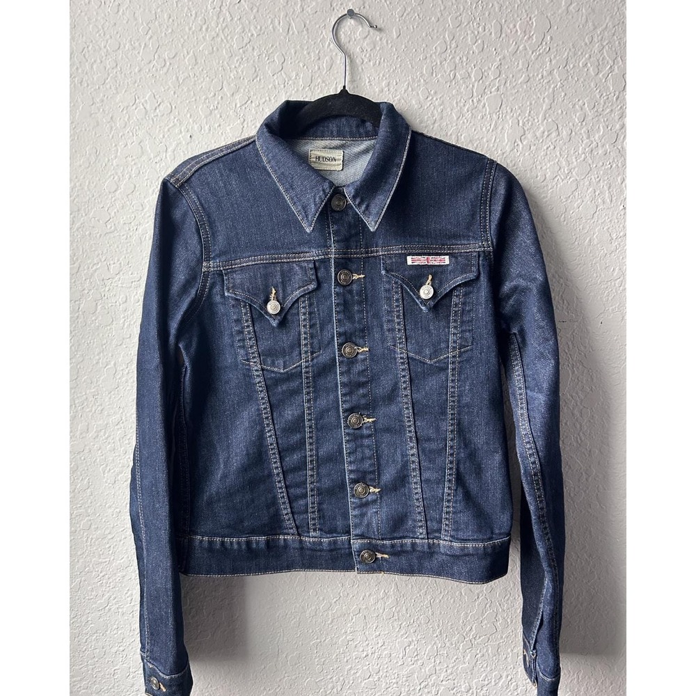 Preloved Hudson Signature‎ Jean Jacket Dark Indigo (Size: Medium)